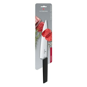 Victorinox - Cuchillo Para Trinchar Swiss Modern Negro Hoja 22 Cm