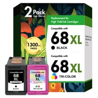 Cartuchos De Tinta Cool Toner 68 68Xl 68E Black Color Hp Envy