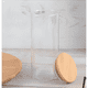 thumbnail image 3 of Frasco conservero vidrio tapa bambú 500 ml 5u, transparente, 3 of 3