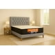 thumbnail image 1 of Cama Plaza y Media Gris Claro Perla Capitoné  + Colchon Mery Desing, 1 of 5