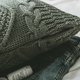 thumbnail image 4 of Funda De Cojin 45x45 Nordico Cozy Diamond Braided Larentia Dorado oscuro, 4 of 5