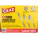 thumbnail image 5 of Juego de cubiertos Glad 240 piezas, plateado, plástico resistente, 5 of 5