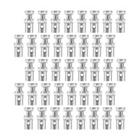 Magideal - 20 Topes De Cable, Extremos De Cable De Embrague, Freno Y , Universales, De Metal, Con Abrazaderas De Bloqueo Y Terminales De Crimpado Para