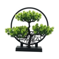 Magideal - Árbol De Bonsái Artificial De Interior, Planta Falsa, Decoración De Escritorio, Adorno De Estante Con Simulación Realista, Adecuado Para El Hogar Y La Verde Claro