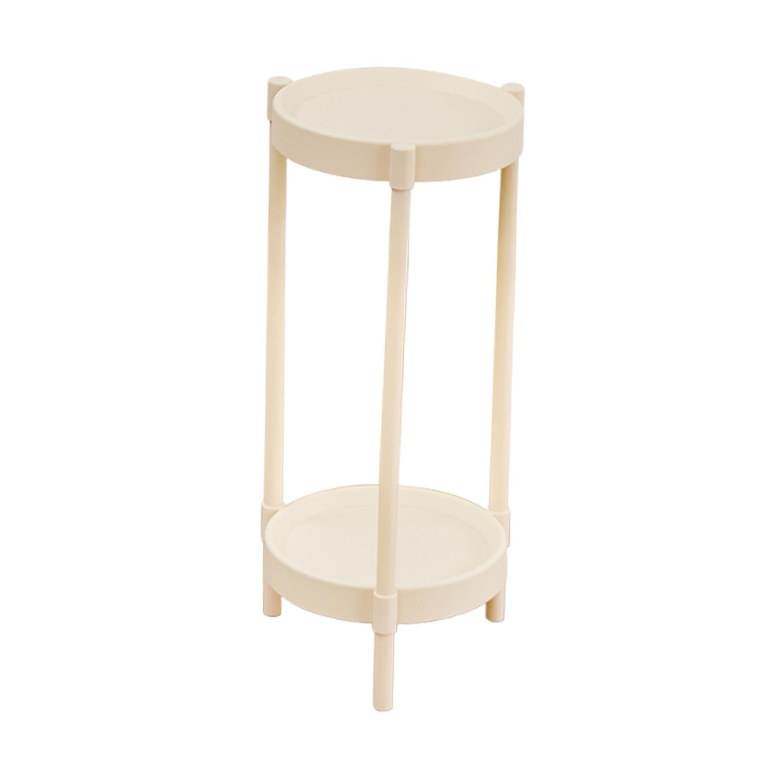 Magideal - Estante Para Plantas Repisa Organizadora Exhibidor Macetero Multifuncional De Material Pp Adecuado Para Sala De Estar Jardín Balcón Entrada Y Dormitor 2 Niveles