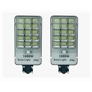 Click Ventas - Pack X2 Focos Solares Alta Potencia 1000W Exterior Luminaria