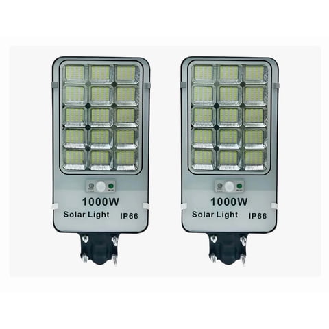 Click Ventas - Pack X2 Focos Solares Alta Potencia 1000W Exterior Luminaria