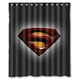 thumbnail image 1 of Cortina de ducha de Superman, juego de cortina de baño con ganchos, tamaño 60 x 72 pulgadas, 1 of 3