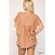 thumbnail image 4 of Blusa Tipo Túnica con Mangas con Volantes Texturizadas y Abertura en la Espalda, 4 of 5