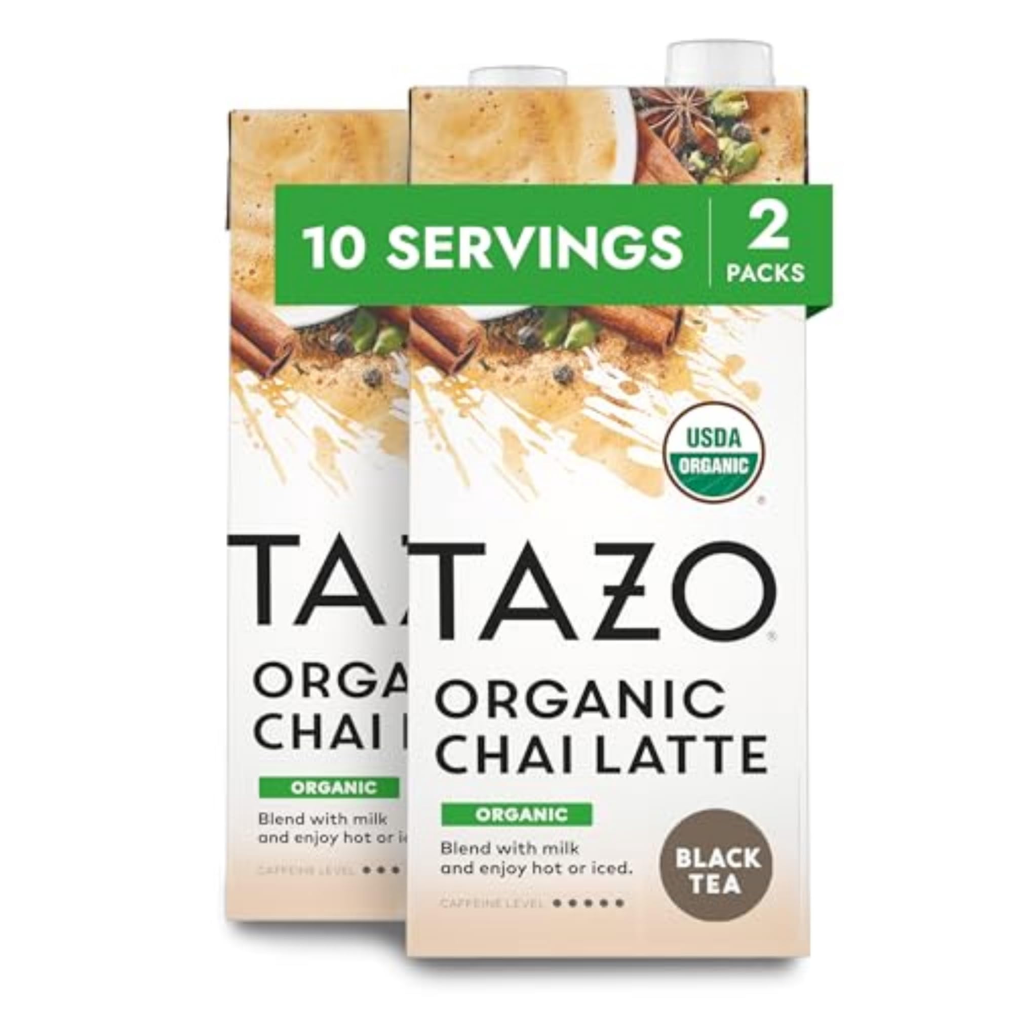 Concentrado Orgánico Para Chai Latte Tazo Con Té Negro 946 Ml, Paquete De 2