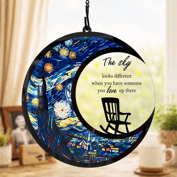 Adorno Colgante BamLue Noche Estrellada para Ventana – Regalo Decorativo