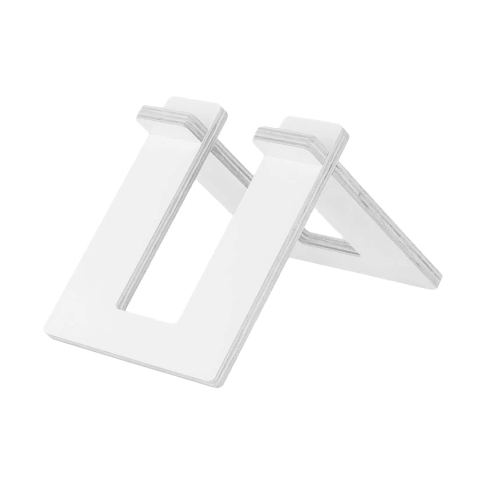 Magideal - Estacionamiento Para Bicicletas De Equilibrio, Tipo Piso De Madera, Marco De Estacionamiento Extraíble, Soporte Para Bicicletas, Soporte De Exhibición Blanco