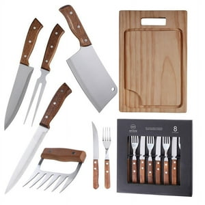 Set Parrilla 14 Piezas Acero Inoxidable Arthome Par25