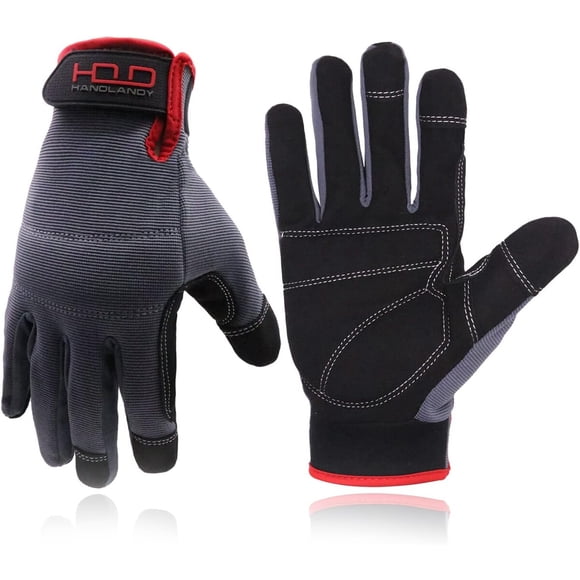Guantes de Trabajo HANDLANDY Mecánico Táctil Acolchado