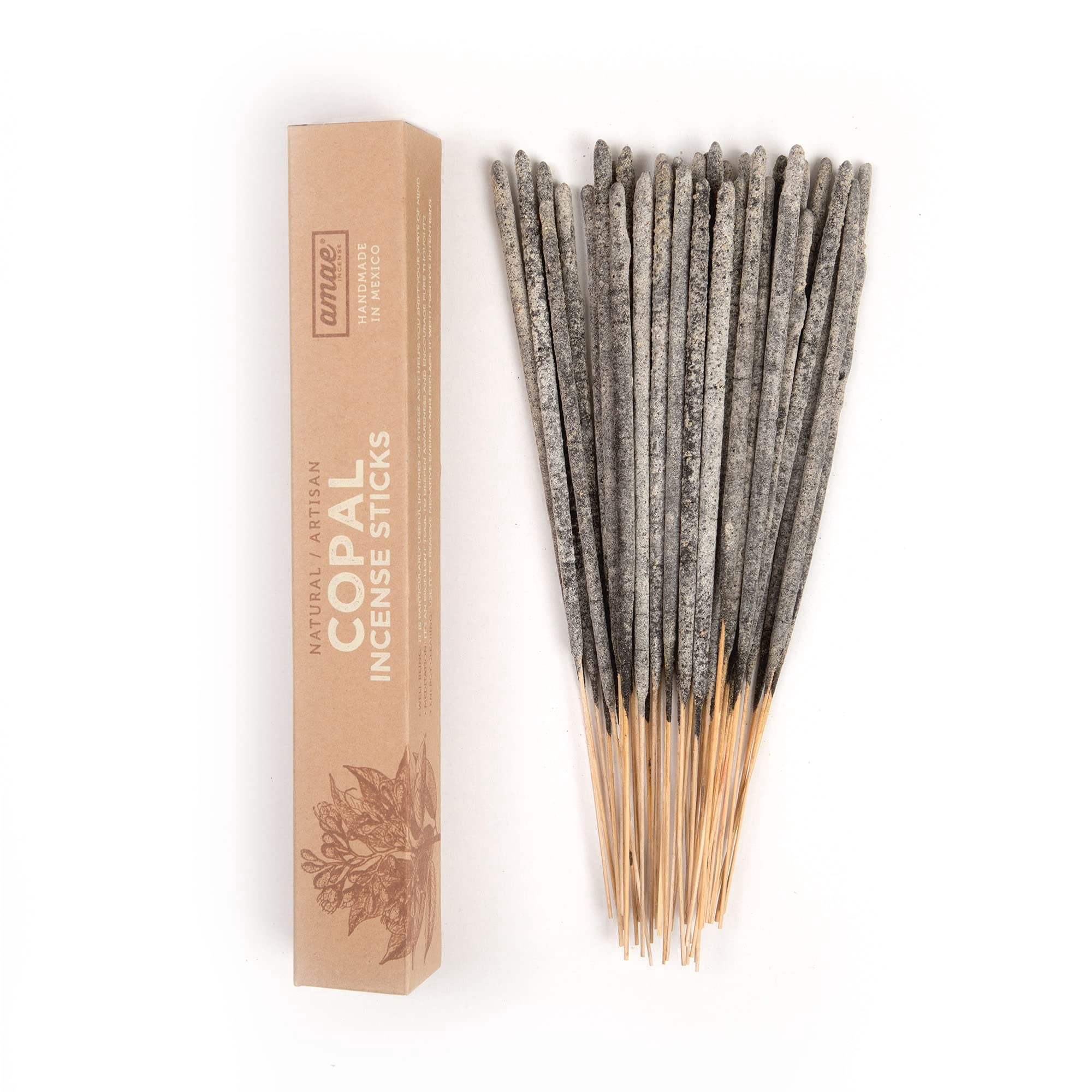 Incienso Amae Copal Sacred 40 Varillas De 1 Hora De Combustión