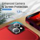 thumbnail image 5 of For Apple iPhone 13 Funda a Prueba de Golpes Resistente Protección de Cuerpo Completo de Alta Resistencia a Prueba de Polvo/caídas, Roja, para iPhone 13, 5 of 6