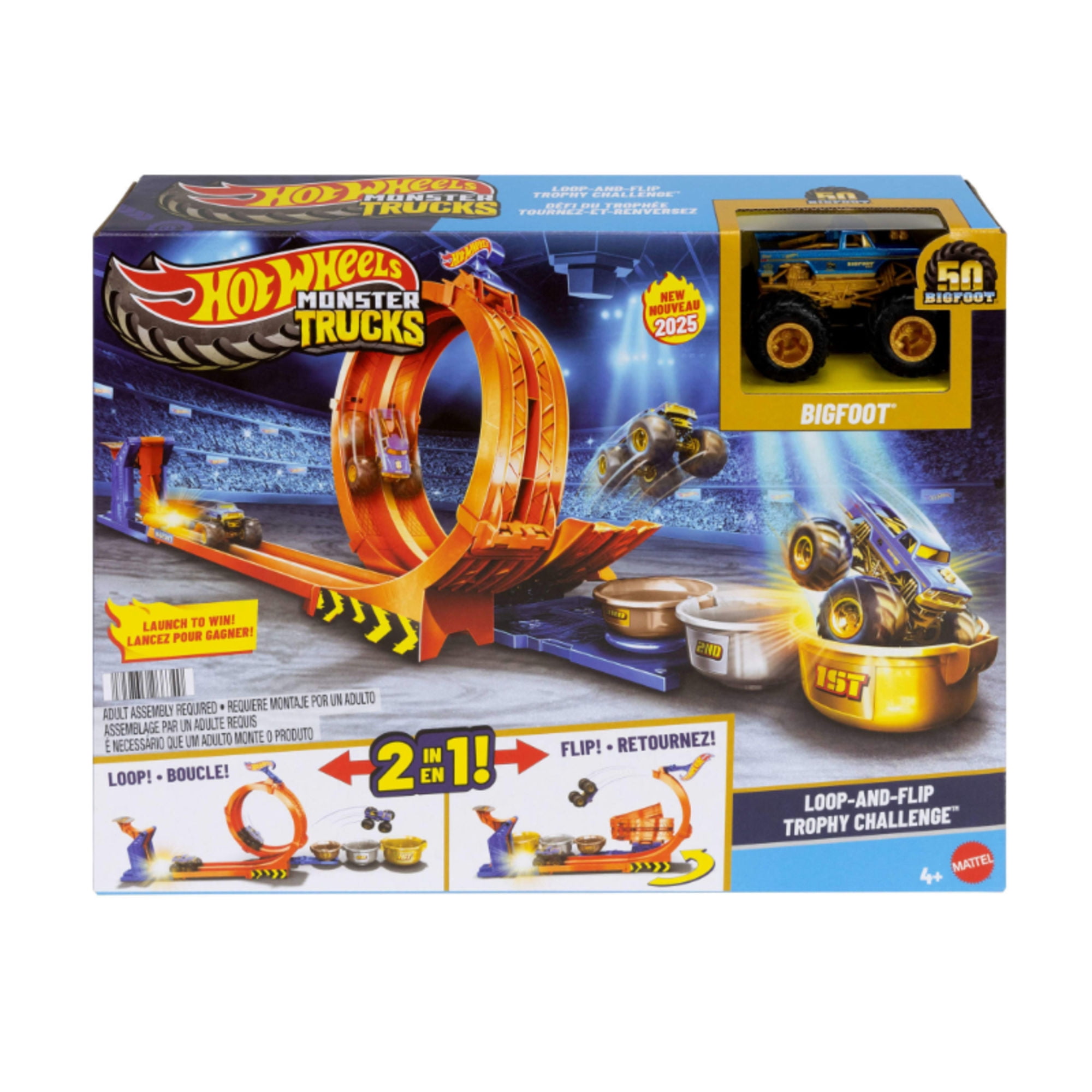 Pista de Carrera Hot Wheels Competencia de Big Foot