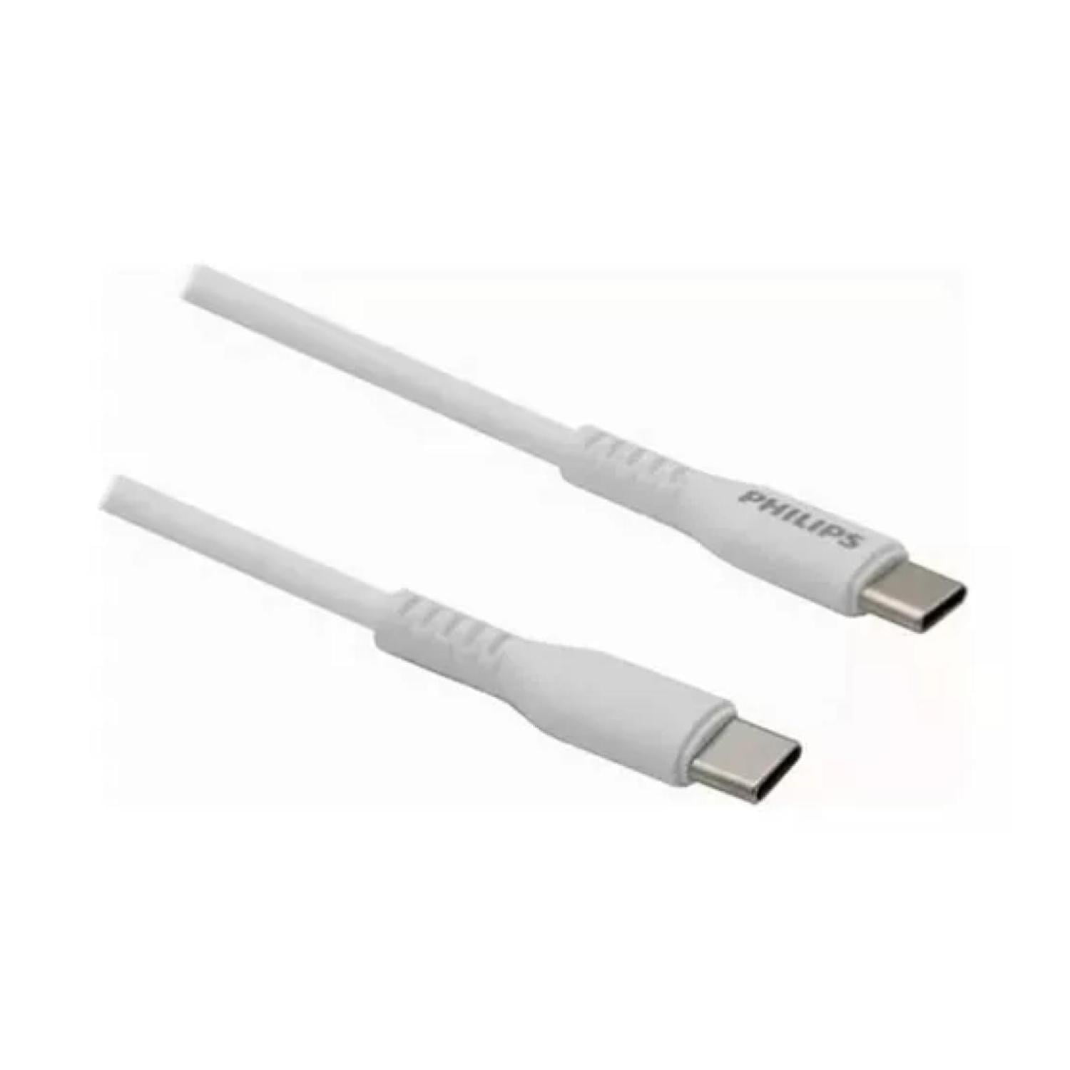 Philips - Cable Carga Rapida Usb C A Usb C 120cm Blanco 2dlc5531cb
