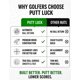 thumbnail image 3 of Green de práctica Putt Luck 2,4 m con retorno automático para interior, 3 of 7