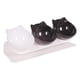 thumbnail image 1 of Cuencos Elevados Para Gatos, Cuenco Duradero Para Comida Y Agua Para Gatos De Interior, Cachorros, 2, Negro Y Blanco, 1 of 3