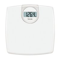 Báscula De Baño Taylor Digital Lcd Con Capacidad Para 150 Kg, Color Blanco