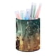 thumbnail image 1 of Pacific Rim-theme Cylinder Pen Holder Pencil Organizer with Flannel Lining PVC Leather Material Cardboard Base for study work 10*8CM, 1 of 6