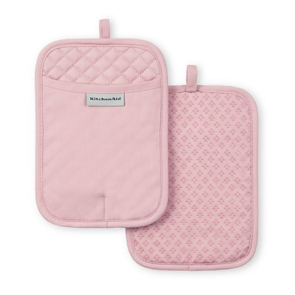 Soporte para ollas KitchenAid Asteroid Dried Rose, 18 x 25 cm, paquete de 2
