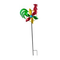 Magideal - Molino De Viento De Jardín, Molino De Viento De Gallo De Hierro, Adorno De Suelo, Repuesto, Artículos Para Fiestas, Molino Giratorio Para Césped Al Ai