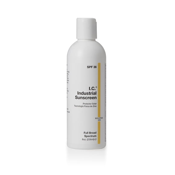 Protector solar mineral I.C. Industrial SPF 36 R&R Lotion, botella de 240 ml