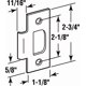 thumbnail image 2 of Acero inoxidable cepillado T-Strike Prime-Line, latón, 7 cm, 2 of 4