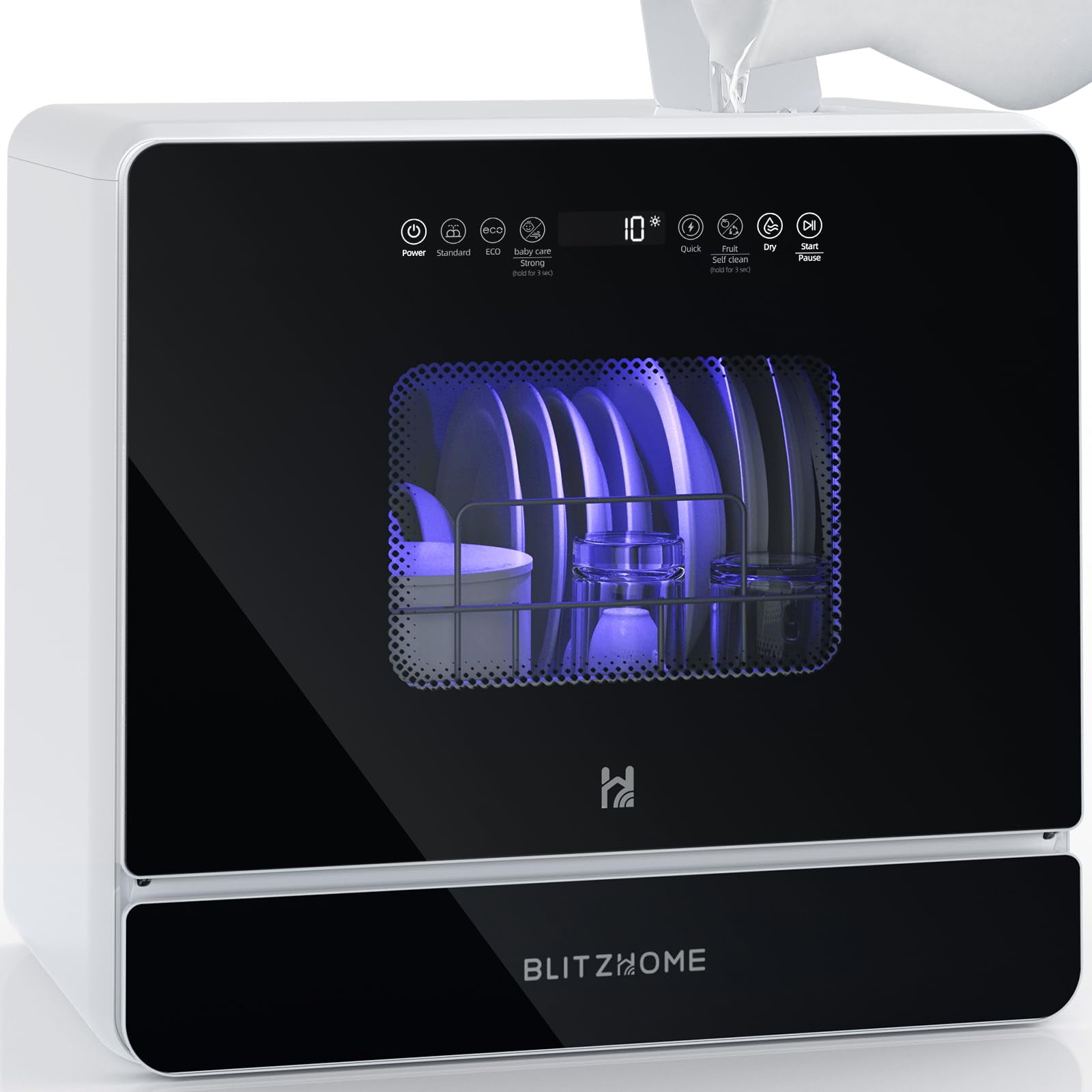Lavaplatos Portátil De Encimera Blitzhome 9 Programas 5.2l