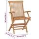 thumbnail image 3 of Sillas Plegables Casafoyer Madera De Teca Maciza 2 Unidades, 3 of 3