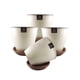 thumbnail image 1 of Set de 4 Maceta Zafiro 14cm Crema y sus platos, 1 of 3