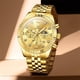 thumbnail image 3 of Reloj OLEVS para Hombre Cronografo Fase Lunar Dorado, 3 of 3