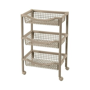 Genérico - Canasta Movil Rimax Rectangular Beige