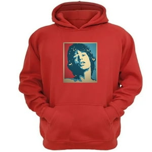 Genérico - Polerón Canguro Mick Jagger Rojo Talla M Unisex