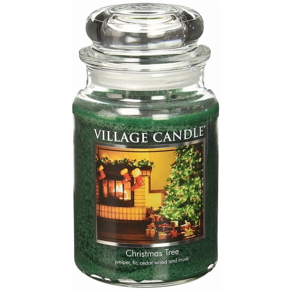 Candle Village Candle Candle con aroma a árbol de Navidad, 737 g, color verde