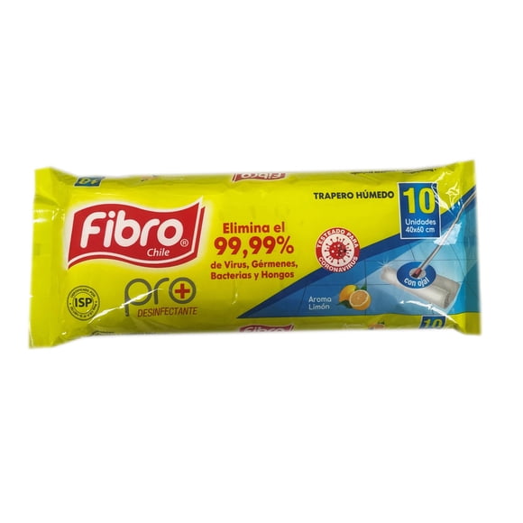 Trapero Húmedo Bolsa Resellable, 10 Un