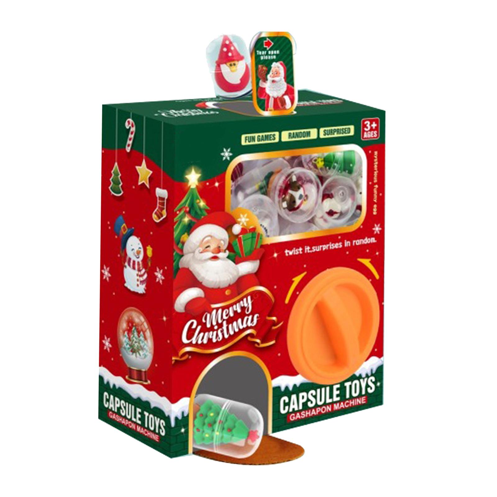 Magideal - Dispositivo Expendedor De Juguetes De Navidad, Máquina De Garra, Juego De Simulación, Figuras De Navidad, Máquinas Expendedoras De Navidad Para Niños