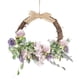 thumbnail image 1 of Guirnalda De Flores De Aro De Ratán Primavera Decoración De Guirnalda De Puerta Delantera Púrpura, 1 of 5