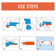 thumbnail image 3 of Férula Moldeable Rollo Tipo Sam Arm Splint 11 X 46 Cm Naranja, 3 of 3