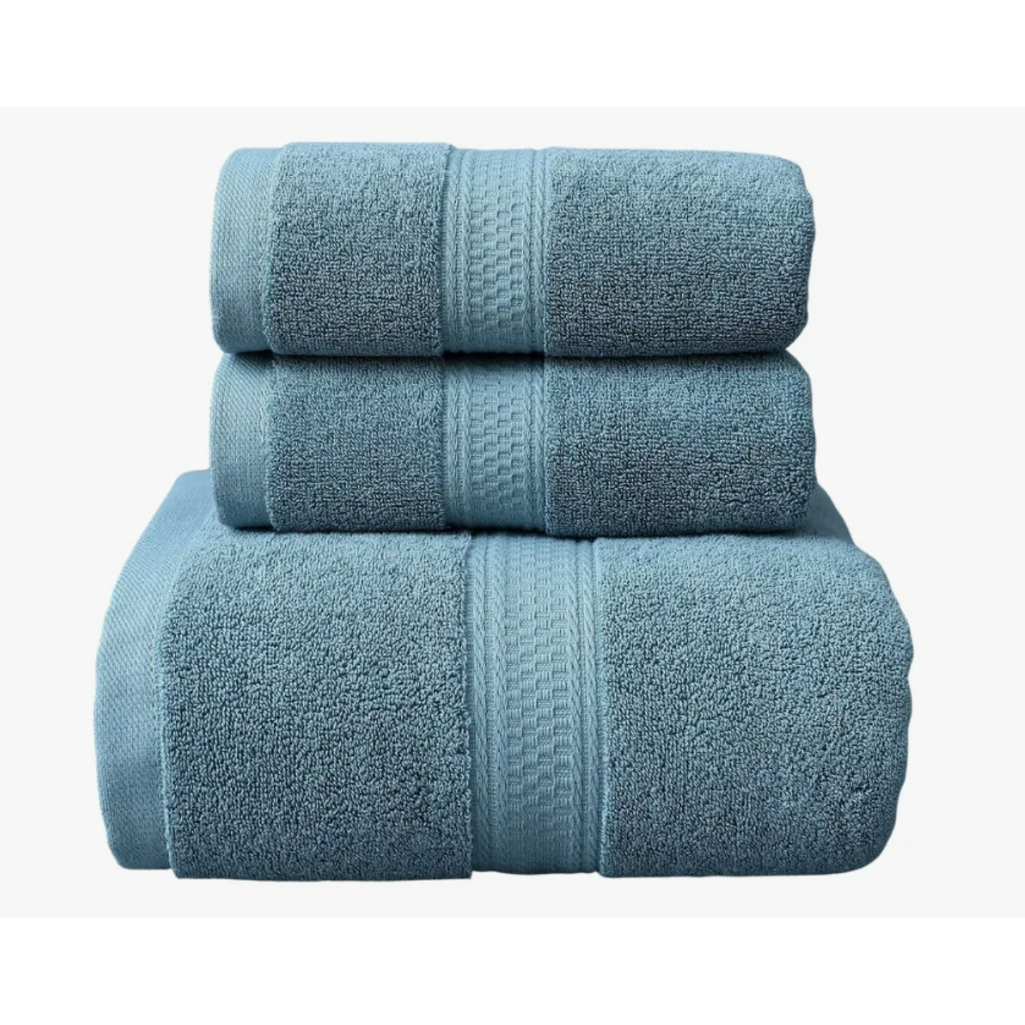 Atlas - Pack 3 Toallas Algodón Grueso Verde