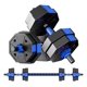 thumbnail image 1 of Set Mancuernas Y Barra Armable 20kg Pesas Ajustables Fitness Color Negro, 1 of 3