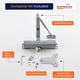 thumbnail image 2 of Cierre automático de puerta Boomerang Hardware D4016 150 kg 79‑152 cm, 2 of 9