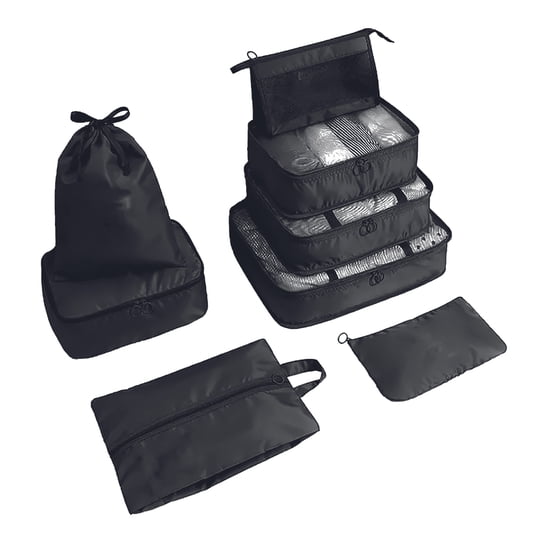 Bolsas Organizadoras Maleta Viaje Homely Set 8 Bolsas Negro