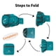 thumbnail image 3 of Mochila FENGDONG ligera impermeable de 35 L para viajes, color verde, 3 of 6