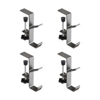 Bothyi - 4 Piezas De Soportes Para Bolsas De Escritorio, Ganchos Para Bolsas De Escritorio, Para Mesa, Escritorio, Gabinete, Plateado