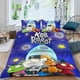 thumbnail image 2 of Rob el Robot Conjunto de sábanas temático, trío de piezas, cómodo y amigable con la piel, diseño único, regalo de decoración para el hogar para familiares, amigos y fans,140cm *210cm, 2 of 6