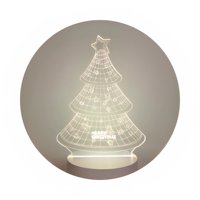 Genérico - Lámpara Led De Mesa 3D Usb Luz Arbol Navidad