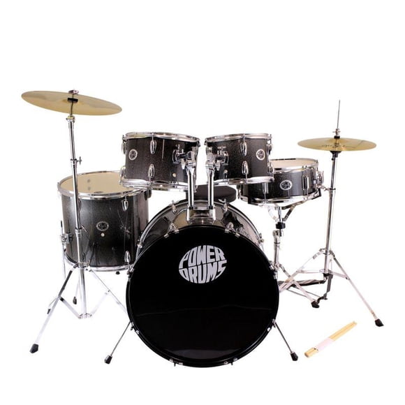 Set De Batería Acústica Powerdrums CPJ-5 FKS - Plateada